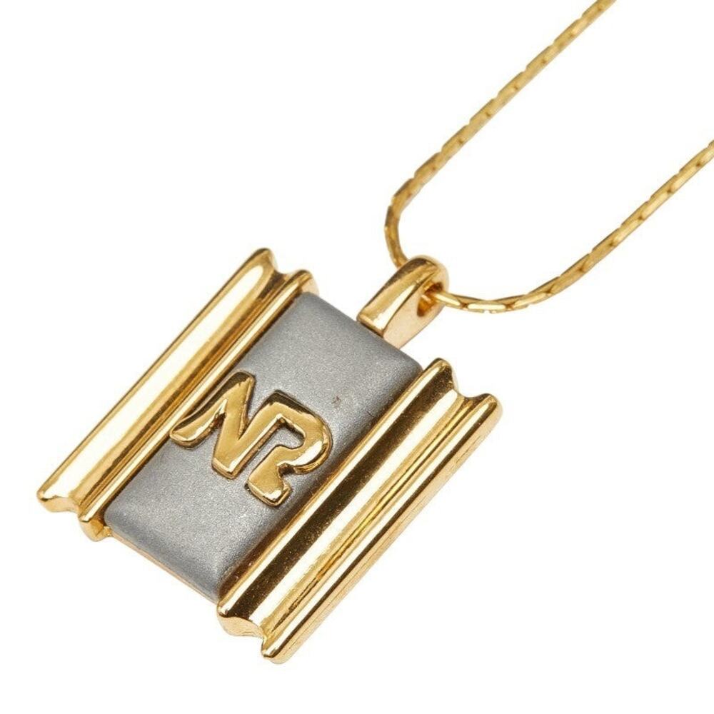 Nina Ricci Logo Plated Necklace Gold